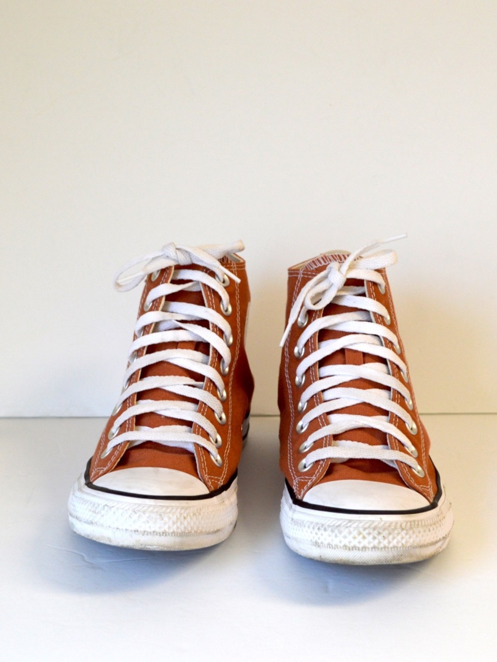 converse all Star brown sneaker shoes canvas chuck hi woman size 8.5 - Picture 4 of 10